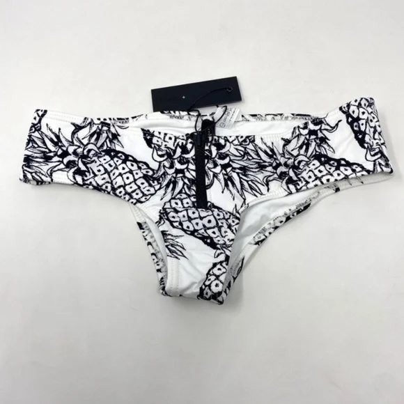 Tavik Irene Boyshort w/ Front Zip Detail BOTTOM ONLY in Pina Colada Sz L - Picture 2 of 9